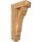 Ekena Millwork Olympic Arts and Crafts Rough Sawn Bracket w/ Offset Brace, Western Red Cedar, 6"W x 16"D x 28"H BKT0604X16X28OLY03RWR - alternate 1